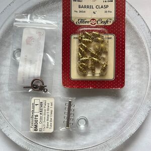 Lot of Jewelry Clasps Barrel Clasps Five Strand Tube Bar Toggle Clasp